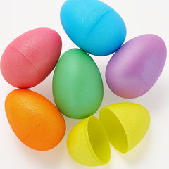 Glitter Multicolour Fillable Easter Eggs ‚Äì 6 Pack
