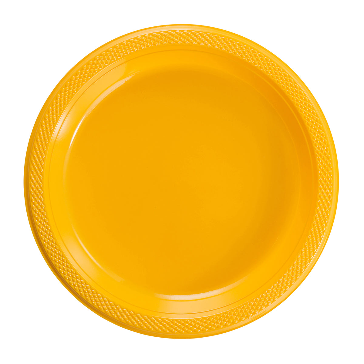 Get Air 9" Yellow Plastic Plates - 36 packs of 8 - 288 units