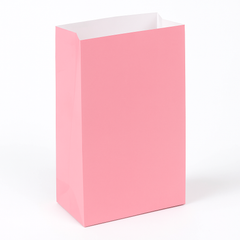 Pink Paper Treat Bags for Birthday Parties