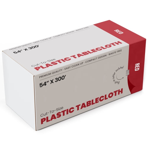 Class 101 -54 In. x 300 Ft. Cut To Size Table Roll | Red