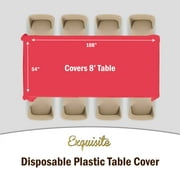 PMA - Premium Lime Green Plastic Table Cover - 54 In. x 108 In.