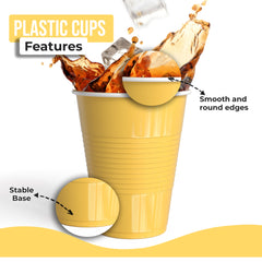 PMA - 18 Oz. Yellow Plastic Cups - 50 Ct.