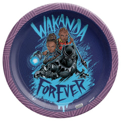 PMA - Marvel Black Panther "Wakanda Forever" 7-Inch Round Paper Plates - 8 Pack
