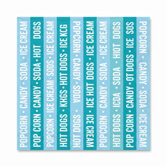 Movie Night Beverage Napkins - Hollywood Party Theme, 40 Pack - 5 In. X 5 In.