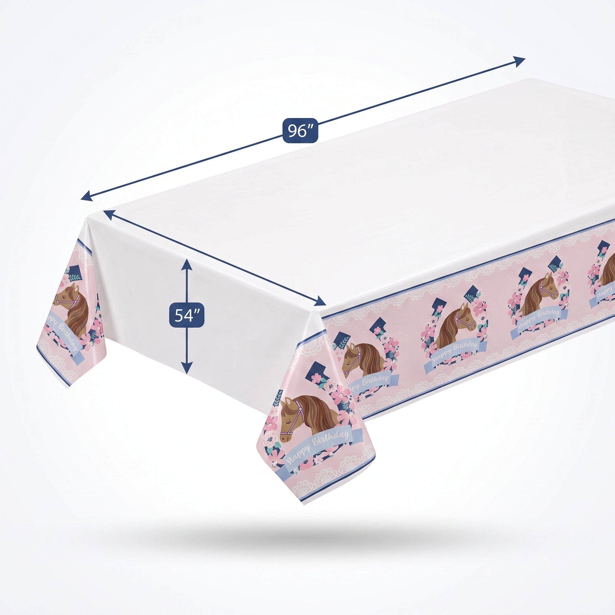 Saddle Up Birthday Plastic Table Cover for Kids' Parties