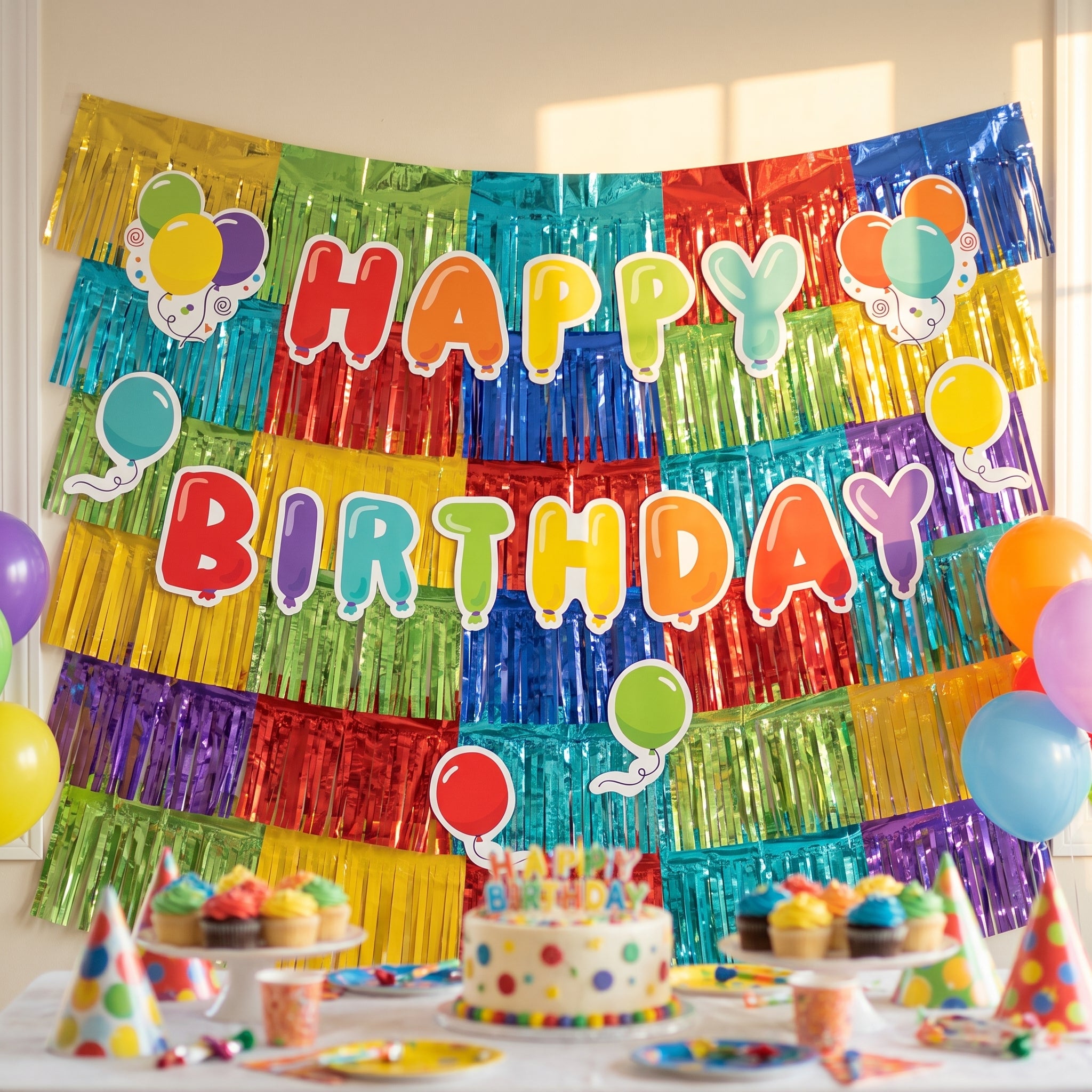 Birthday Celebration Backdrop Decorating Kit