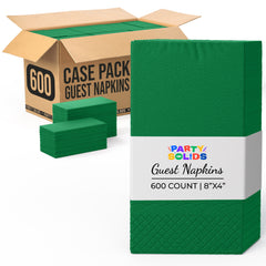 Emerald Green Guest Towel Napkins | 600 Count