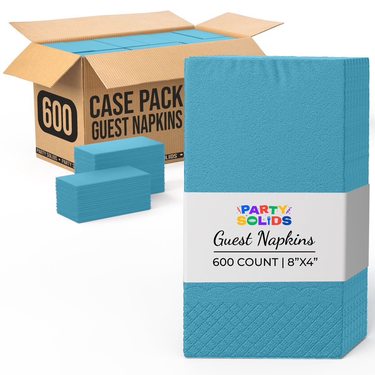 Turquoise Guest Towel Napkins | 600 Count