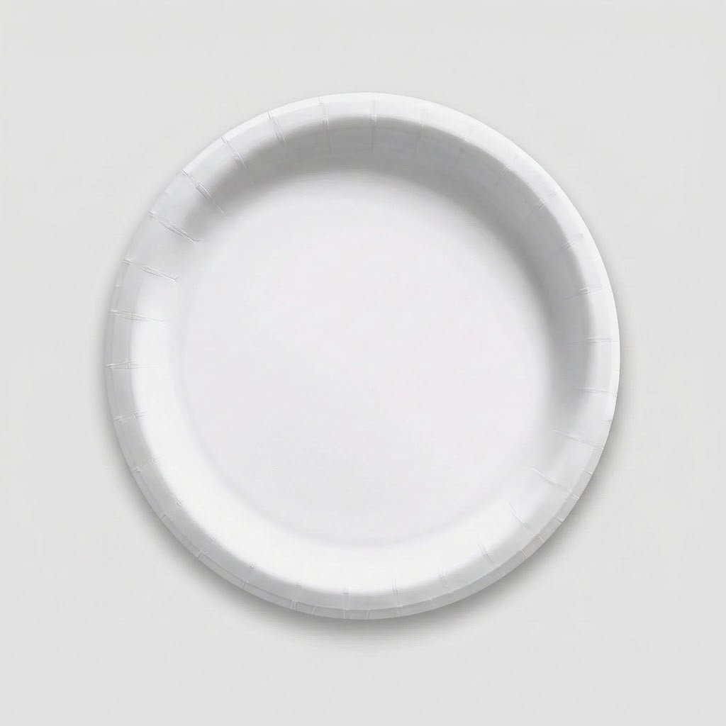 Classic White 6.75" Round Paper Plates - 16 Count