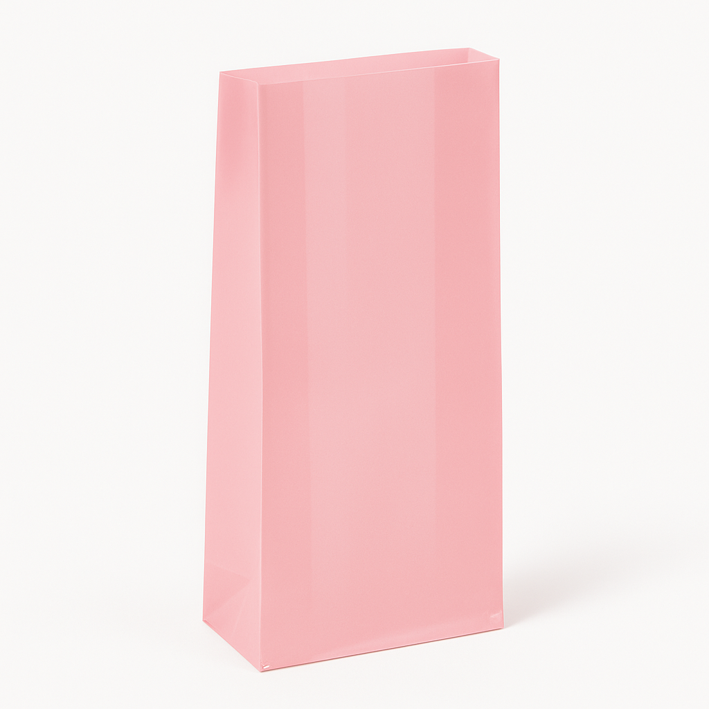 Large Pink Cello Treat Bags - 25 Pack for Birthday Parties
