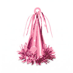 Pink Party Hat Balloon Weight Accessory