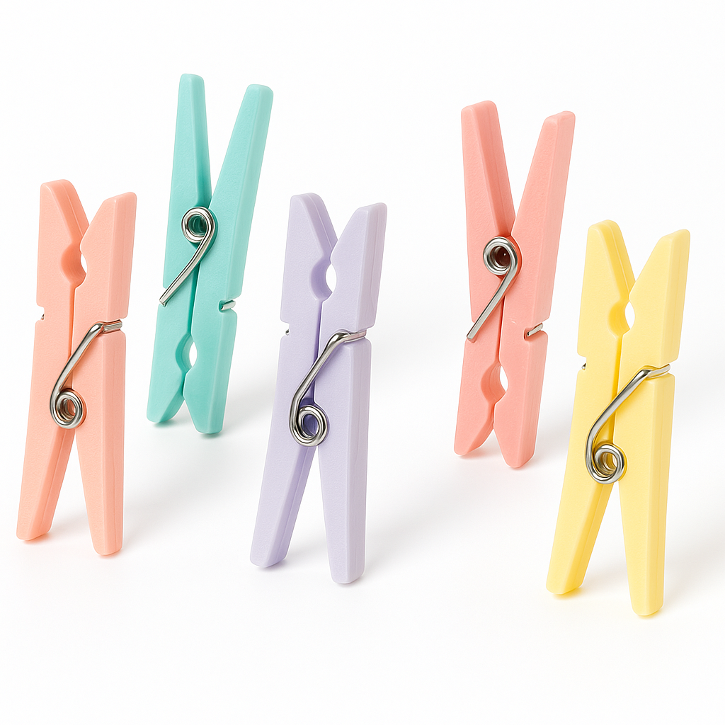 Colorful Clothespin Baby Shower Favors
