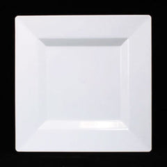 8 In. White Square Plates 40 Count