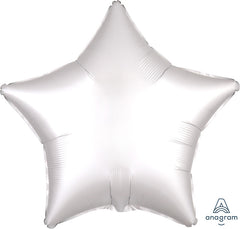 Satin Luxe White Star Foil Balloon - 19"