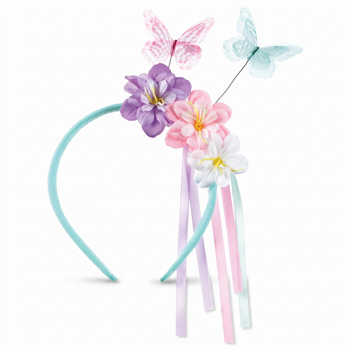 Butterfly Flutter Floral Headband for Kids