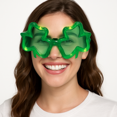 Light-Up Shamrock Glasses for St. Patrick's Day Celebrations
