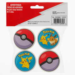 Pokemon Classic Bounce Ball Party Favors - 4 Pack