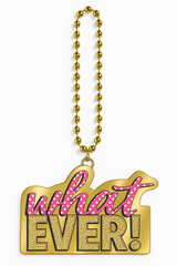Awesome 80s "Whatever!" Bead Necklace