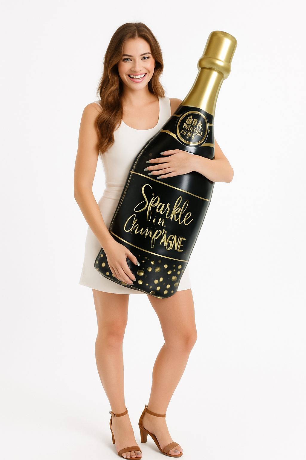 Golden Age Inflatable Champagne Bottle Prop