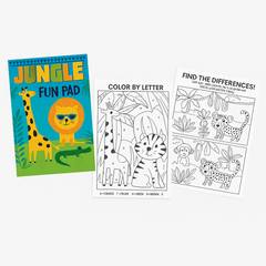 Jungle Fun Activity Pads for Kids, 8-Pack