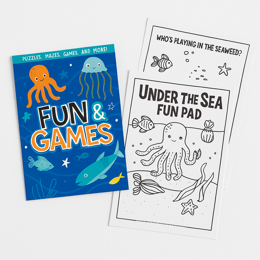 Under the Sea Fun Pads ‚Äì 8-Pack Stationery Favors for Kids