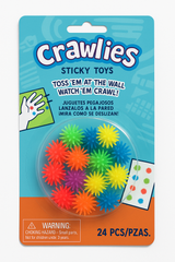 Multicolour Wall Crawlers Sticky Toy Favors - 24 Pack