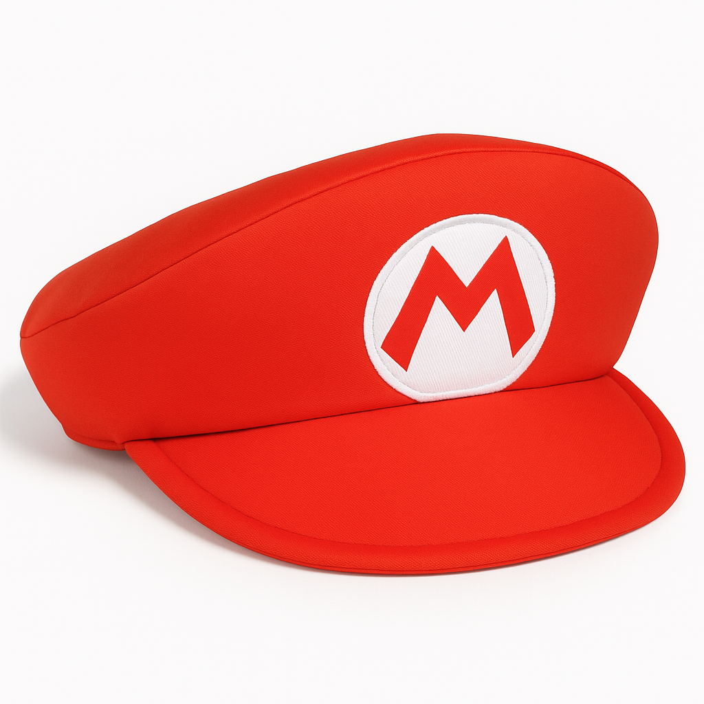 Deluxe Super Mario Bros Red Hat - Nintendo Party Wearable