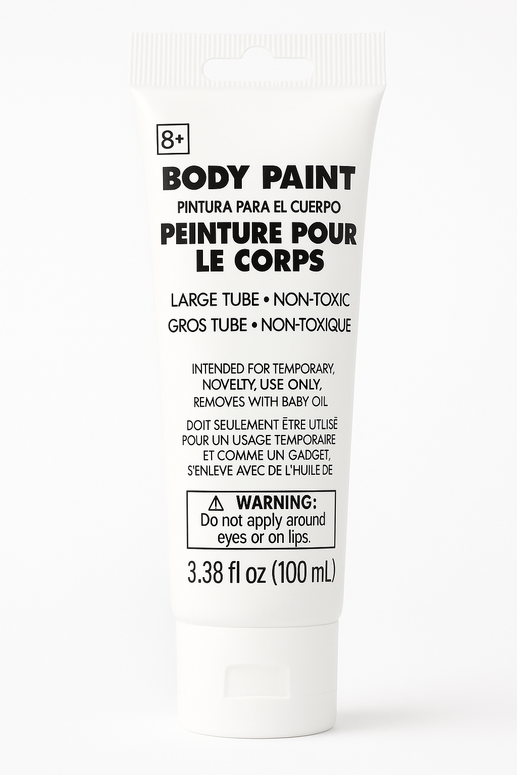 White Body Paint - Non-Toxic Team Spirit Makeup (100ml)