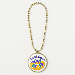 Mardi Gras King Cake Bead Necklace