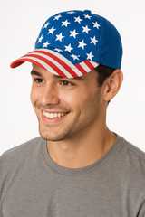 Patriotic Stars and Stripes Baseball Cap