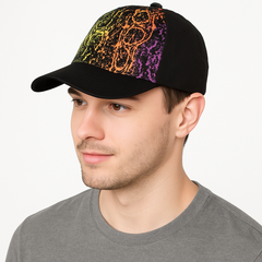 Neon Splash Baseball Cap - Vibrant Team Spirit Accessory