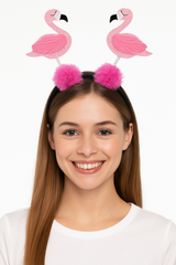 Summer Flamingo Head Bopper Headband