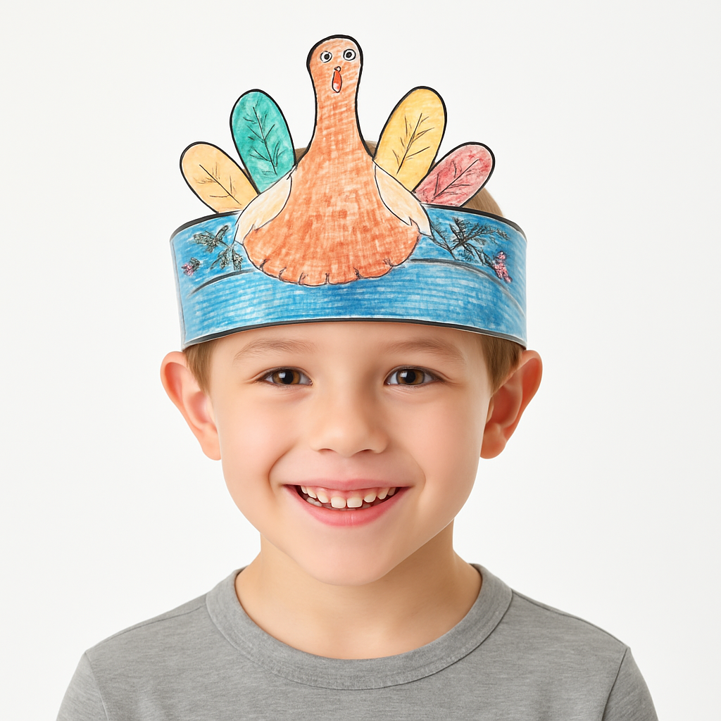 Thanksgiving Turkey Kids Activity Hat
