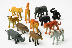 Jungle Animal Party Favors - 12 Piece Set