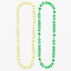 St. Patrick's Day Glow-in-the-Dark Bead Necklaces, 2-Pack