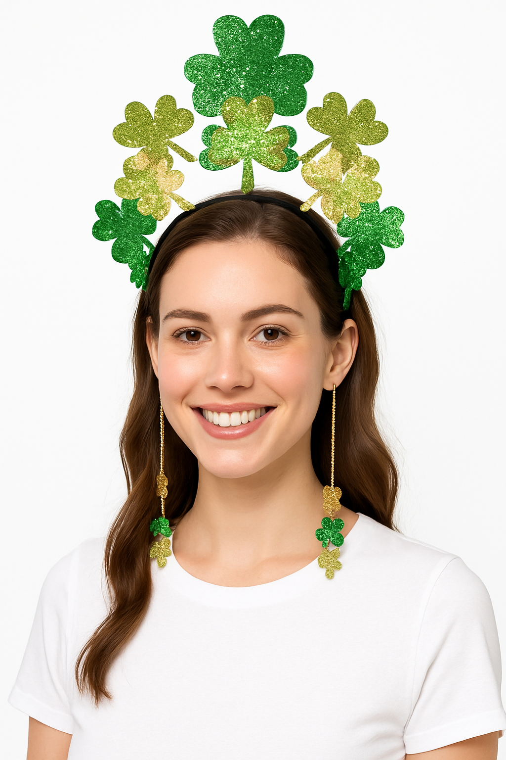 St. Patrick's Day Headband with Festive Dangles