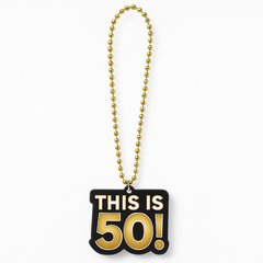 Light-Up "This Is 50!" Birthday Necklace