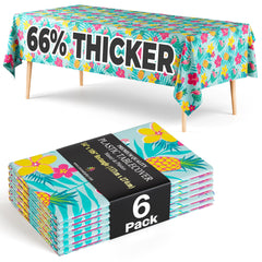 6 Pack Summer Luau Table Cover | 54 in. x 108 in.