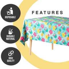 6 Pack Summer Luau Table Cover | 54 in. x 108 in.