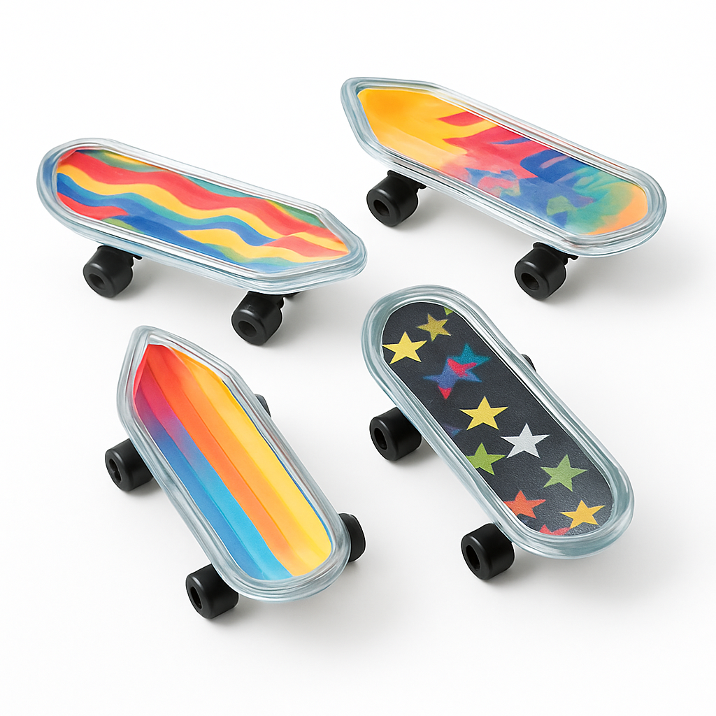 Mini Finger Skateboards Party Favor Pack, 12-Piece Set