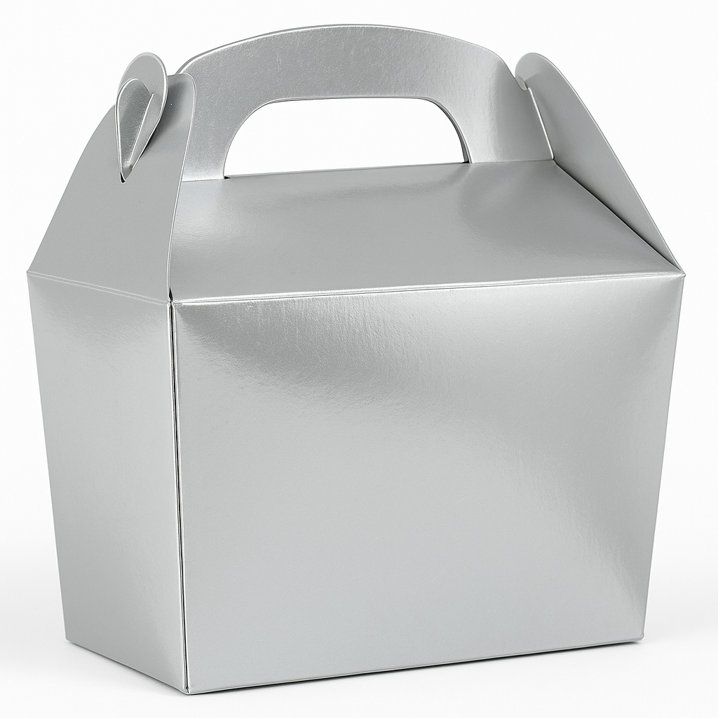 Silver Gable Box ‚Äì Elegant Everyday Candy Buffet Container