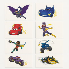 Batwheels Tattoo Set - 8 Count