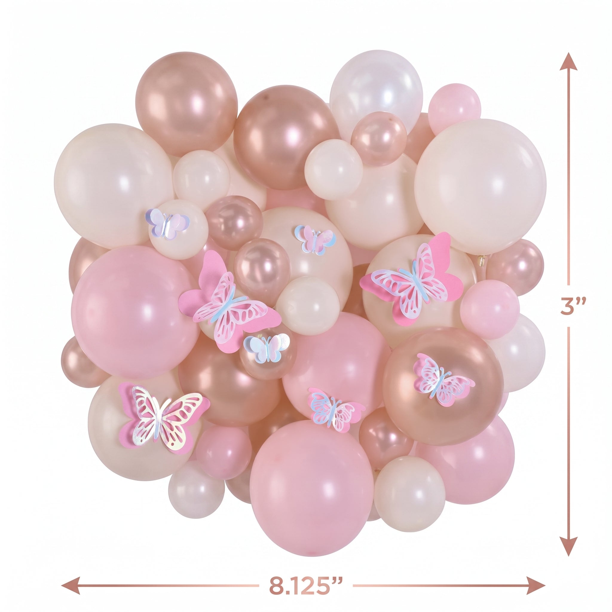 Iridescent Butterfly Balloon Decoration Kit