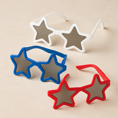 Patriotic Star-Shaped Sunglasses - Party Favors Pack