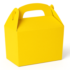 Sunshine Yellow Gable Box - Perfect for Parties