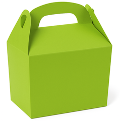 Kiwi Green Gable Party Favor Box