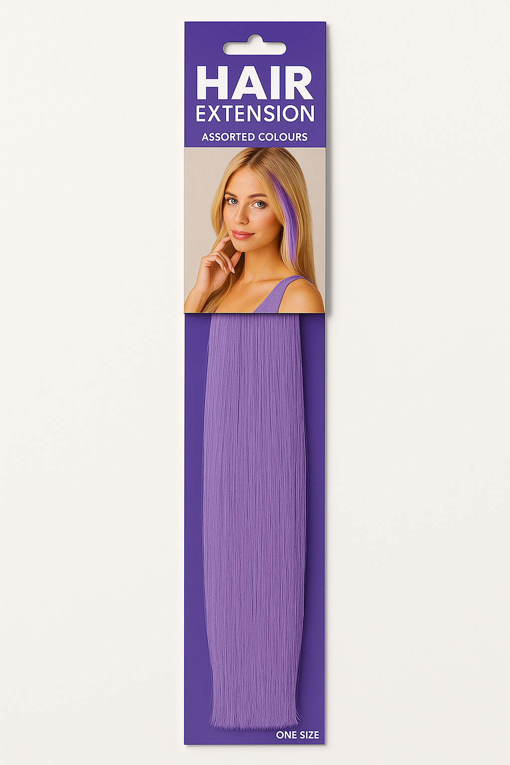 Vibrant Purple Hair Extension ‚Äì Bold Team Spirit Accessory