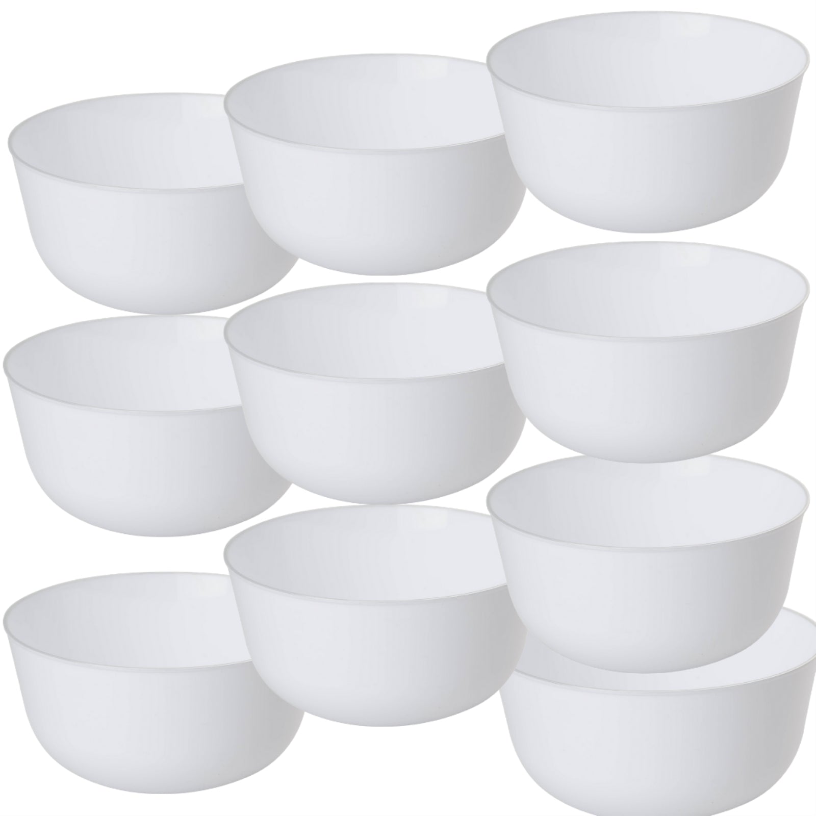 Trend Glass Look Gold Plastic Bowls | 10 Count