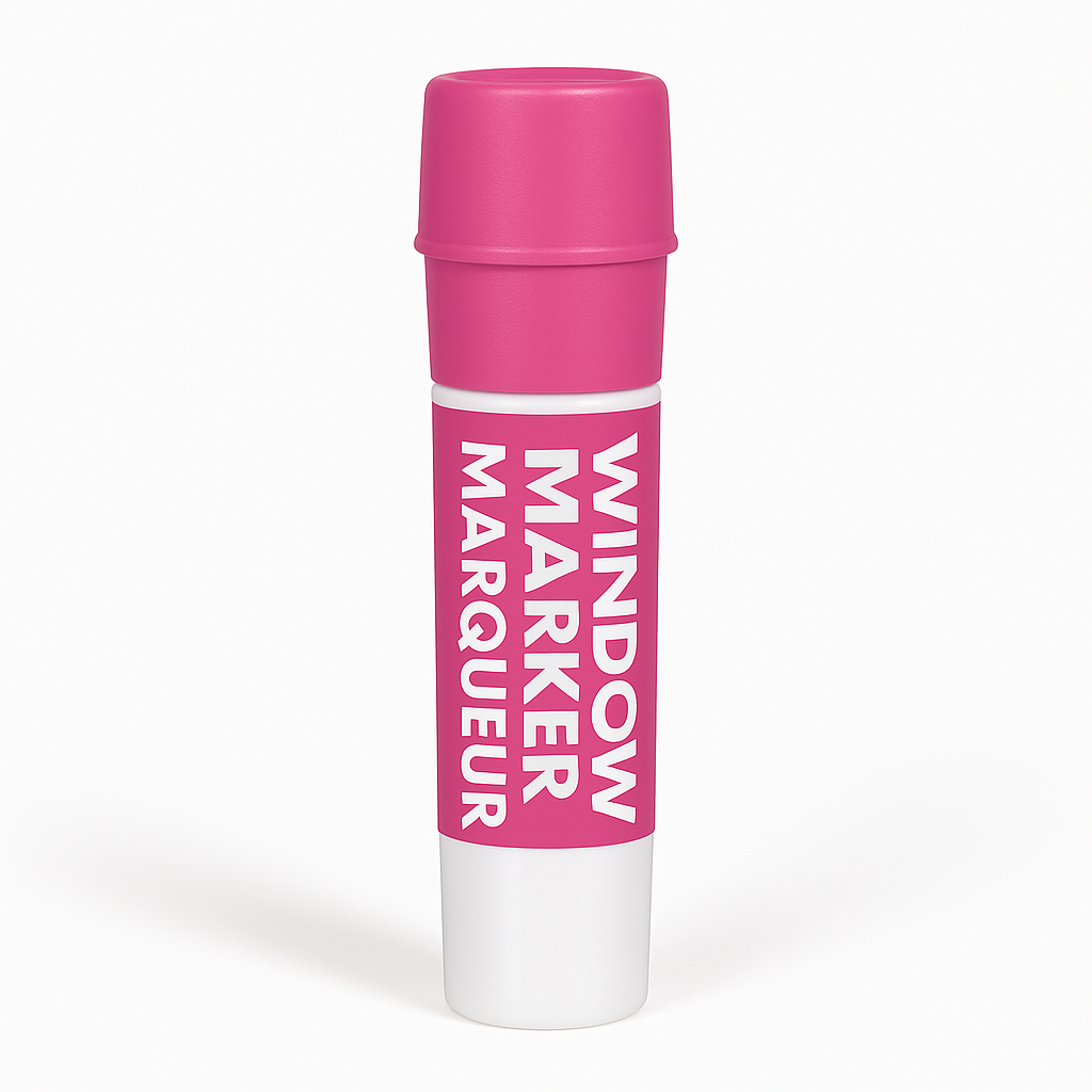 Bright Pink Washable Window Marker - Non-Toxic Team Spirit Decor