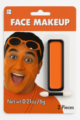 Vibrant Orange Face Makeup for Team Spirit